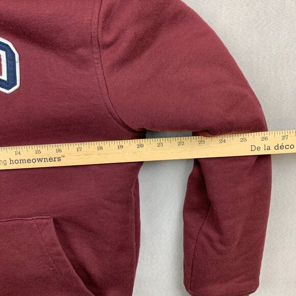 Gap Mens Sweater Small Red Logo Sherpa-Lined Full-Zip Hoodie Long Sleeve Winter - Picture 6 of 8